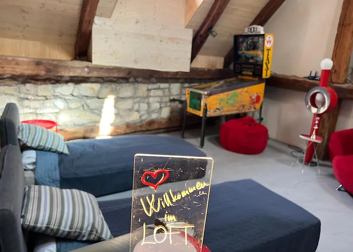 Marys Family Friendly Apartments,Visit Rhine Falls For Free If You Stay 2 Nights, Soho 95M2 2-Bedrooms 2Nd Floor & South Beach 105M2 3-Bedrooms & Loft 115M2 3-Bedrooms Suite With Galerie,Loft Netz 20M2, Pinball, Schaffhausen-Hemmental, Rheinfall 10 K